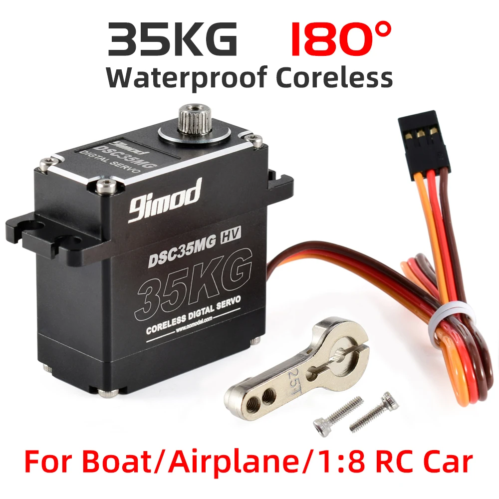 9imod RC Servo 35kg 45kg 25kg 51kg Metalen Waterdichte Borstelloze Servomotor Voor Servo RC 1/10 1/8 Traxxas TRX4 Axiale SCX10 RC Auto
