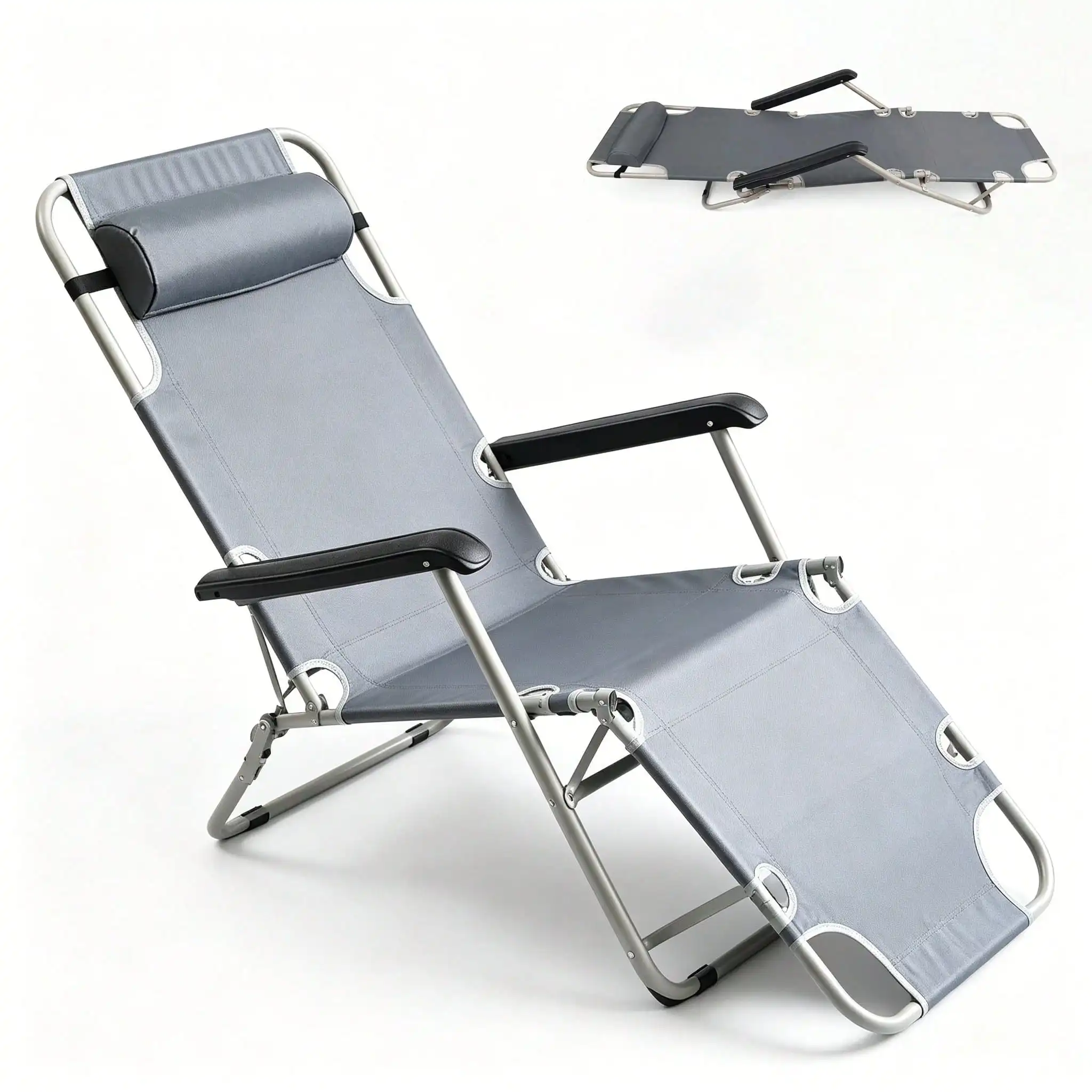 UPWELL Outdoor Chair, Patio Seat, Reclining Seat, Ergonomic Design, Oxford Fabric Material, Can Support 440 Pounds, For Outdoor Use Only