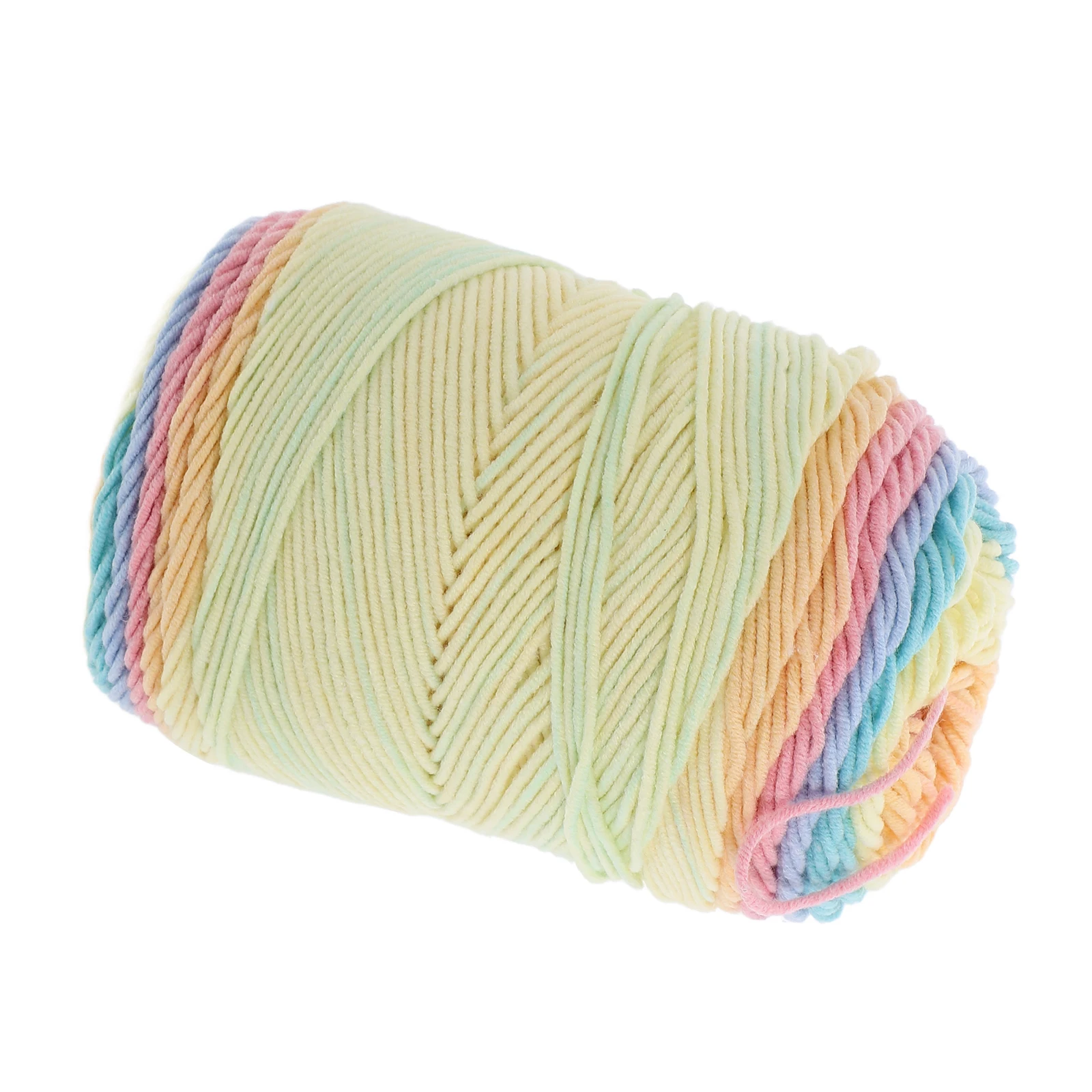 

Rainbow Cotton Yarn 5 Strands 45% Cotton 55% Acrylic Colorful Rope DIY Knitting String Braided Macrame Jewelry Accessories