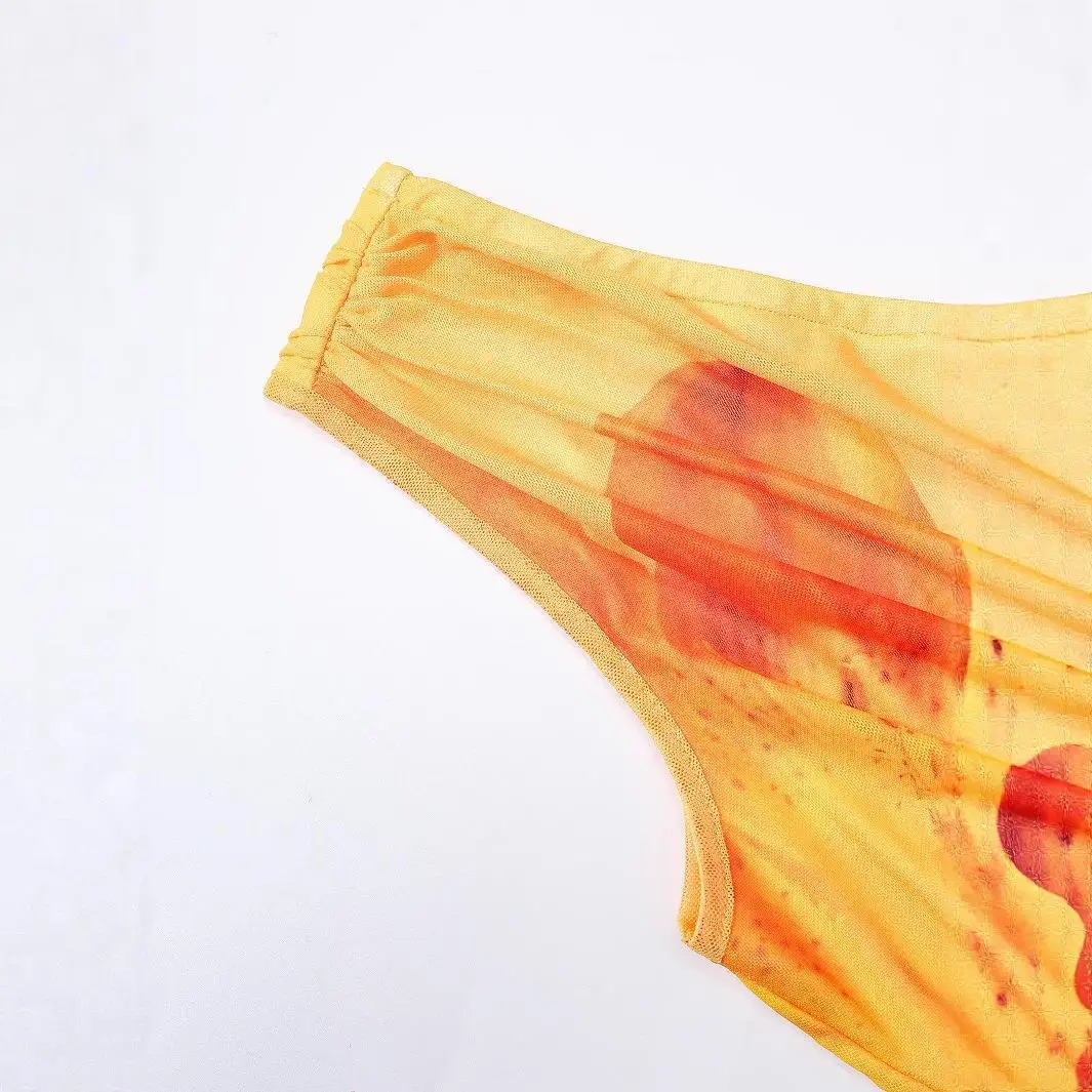 Wygodny, drukowany komplet: spódnica z efektem węża, głęboki dekolt, swobodny krój, owijany, dopasowany, średni stan, europejska moda damska.