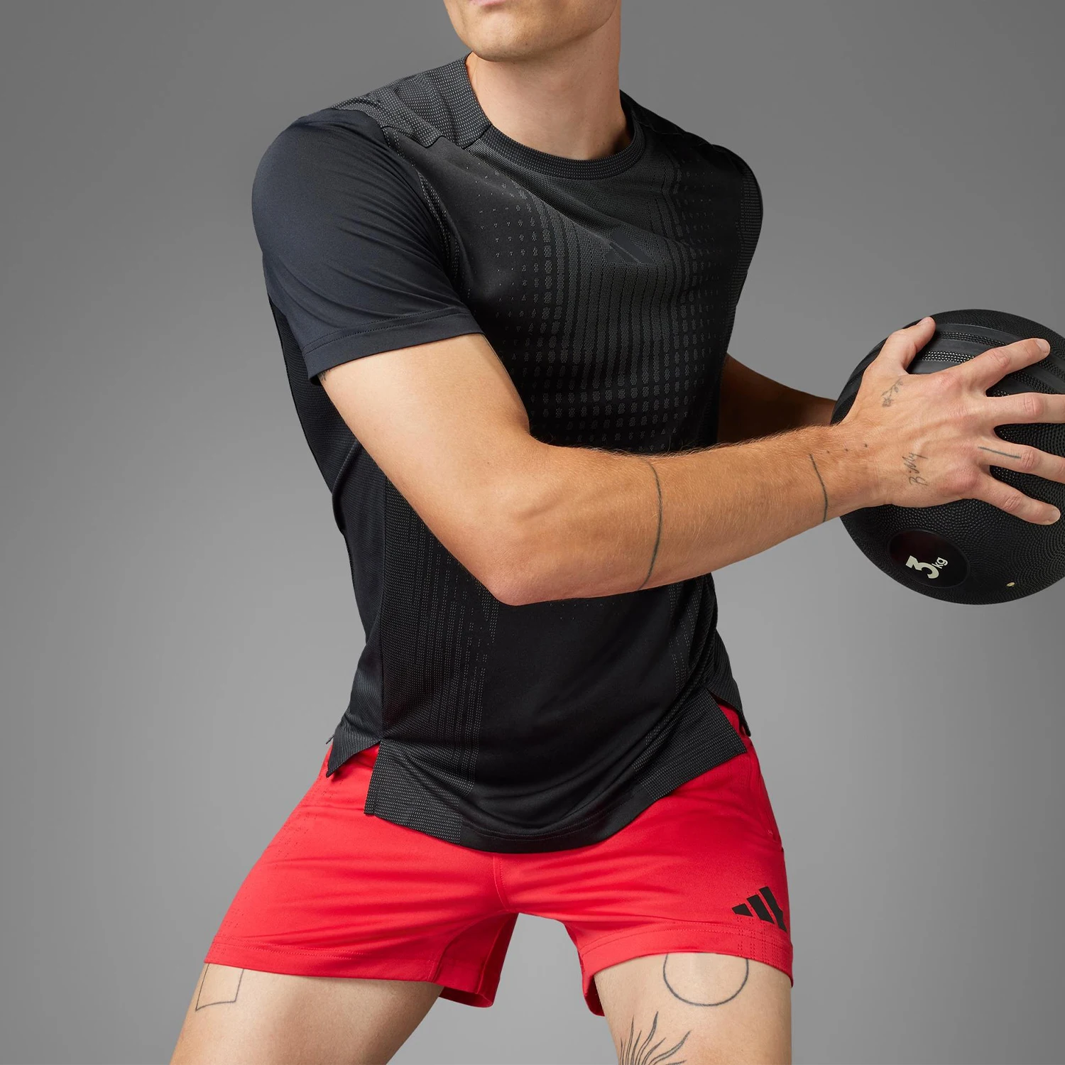 

Adidas Genuine 2025 Summer Men's Training Breathable Round-Neck T-shirt JI8196