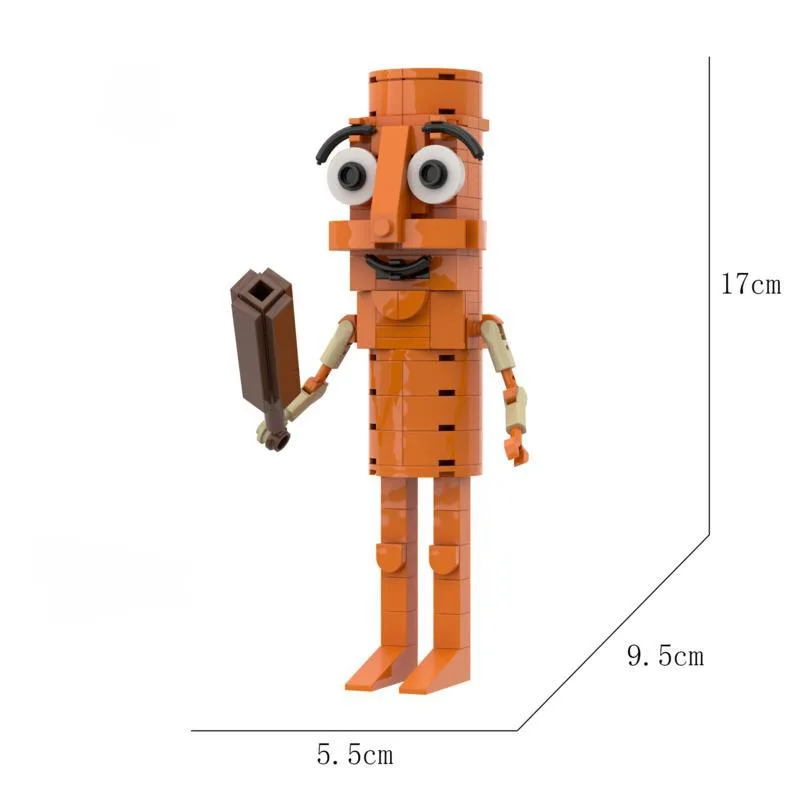 TungTungTung Sahur اللبنات نموذج الجمعية عصا خشبية رجل ShanHaiJing جمع بنة لعبة مجسمة للطفل هدية #6