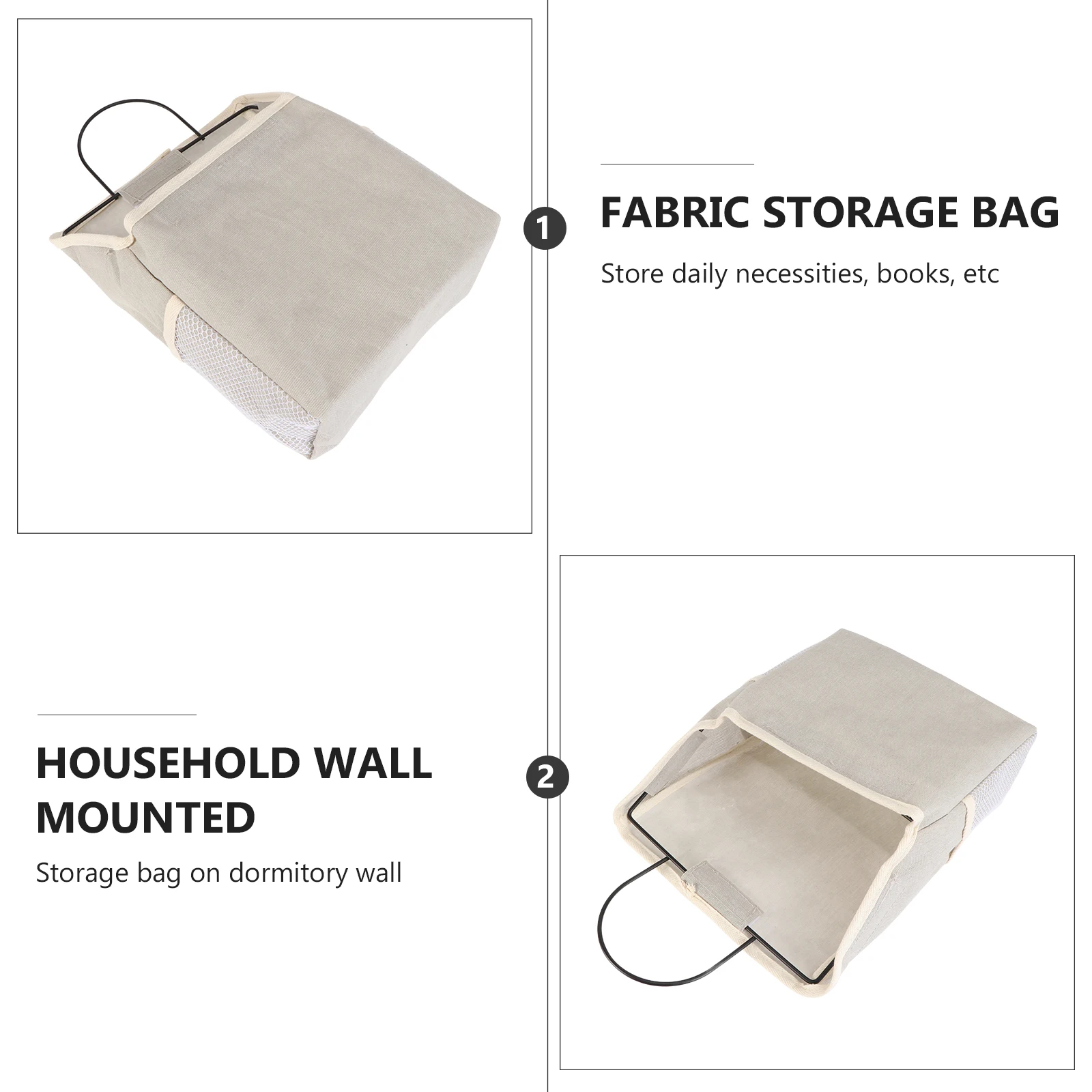 

Door Storage Hanging Organizer Bag with Large Pockets for Tidying Up Necklaces Cosmetics Watches Shoes in Bedrooms Living Rooms
