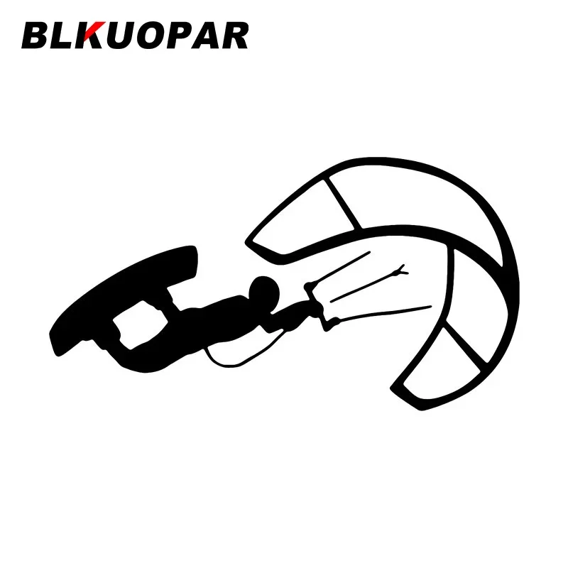 BLKUOPAR Gliding Kite Surfing Car Stickers Exciting Exercise Decal Decal Waterproof Die Cut Windshield Helmet Car Decoration