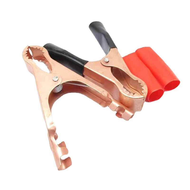 2Pcs 30A Red + Black Crocodile Car Caravan Van Battery Test Lead Clips Best Promotion Alligator Clips Connector Plug Power