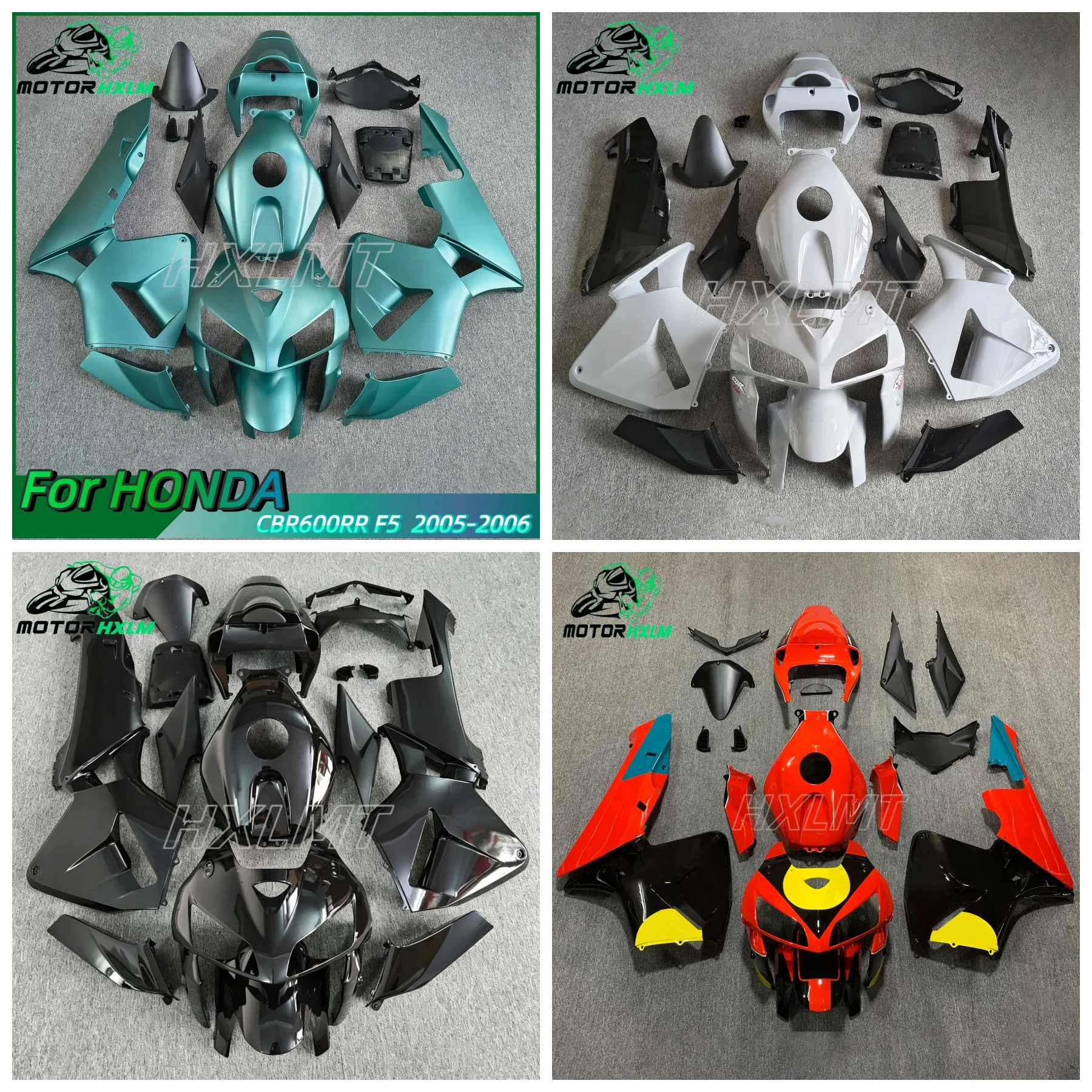 Racing Fairing Kit for CBR600RR 2005-2006 High-Impact ABS Bodywork Pre-Installed LED Holes & Global