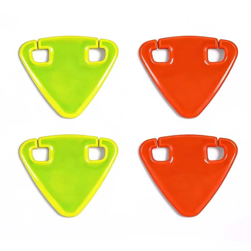 4 Pcs Bicycle Reflectors Reflective Reminding Triangle Sign, Bike Rear Reflectors for Night Cycling Riding, Under Bike Seat Cush