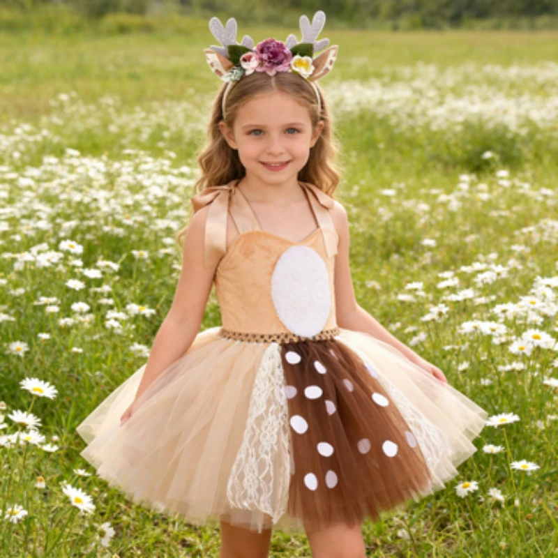 children's-christmas-reindeer-themed-dress-cute-reindeer-fairy-outfit-for-halloween-and-christmas-performances-and-photography