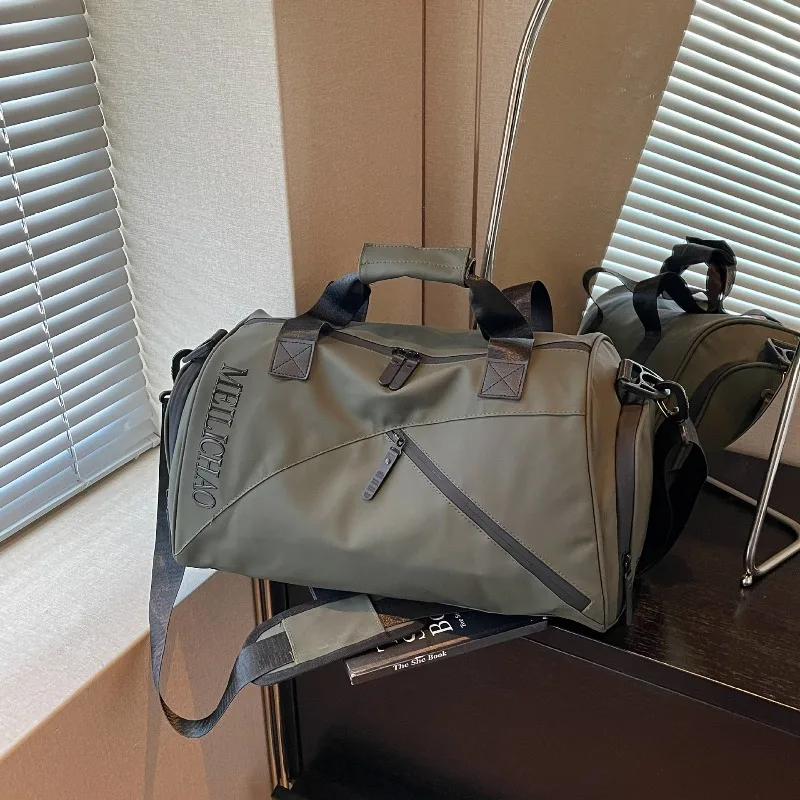 Sports Gym Duffle Bag for Men, Wet Dry Separation Large Capacity Handbag, Travel Tote Bag for Swimming Workout Fitness Outdoor