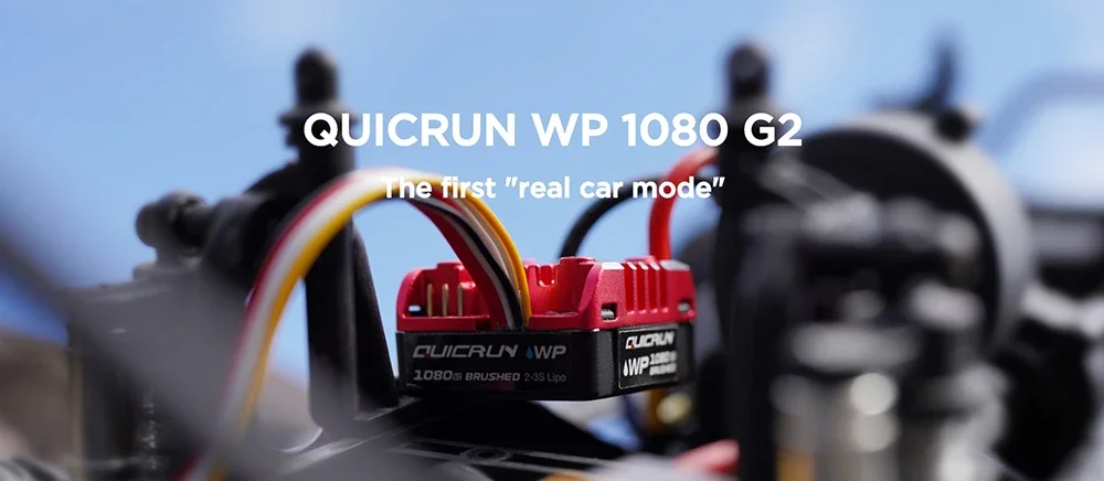 Hobbywing QuicRun ESC 1:10 1/8 Upgrade 1080 G2 Raupenbürste gebürstet WP 80A elektronischer Geschwindigkeitsregler 540 550 775 Anpassung