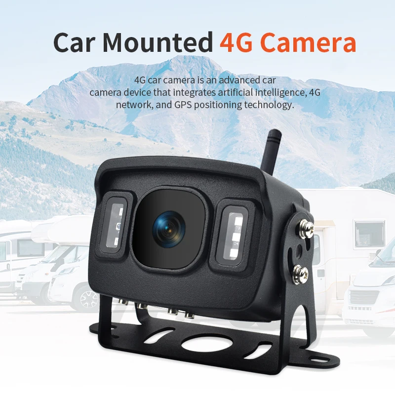 

4G 1080P HD камера заднего вида для грузовиков/автобусов с инфракрасным ночным видением, водонепроницаемостью IP68, отслеживанием GPS и удаленным мониторингом, CMSV6/7