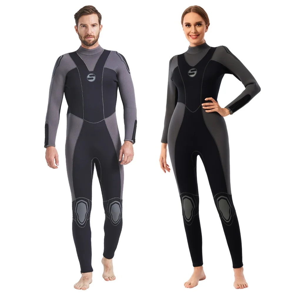 5MM Neoprene Keep Warm UnderWater Hunting Outdoor Swim Kayaking Surfing Drifting Wetsuit For Men Women Scuba Snorkel Diving Suit