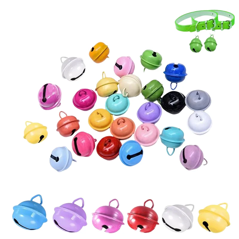 

Diameter 22mm Metal Bell Colored Painted DIY Christmas Jewelry Accessories Keychain Pendant Bell 10pcs