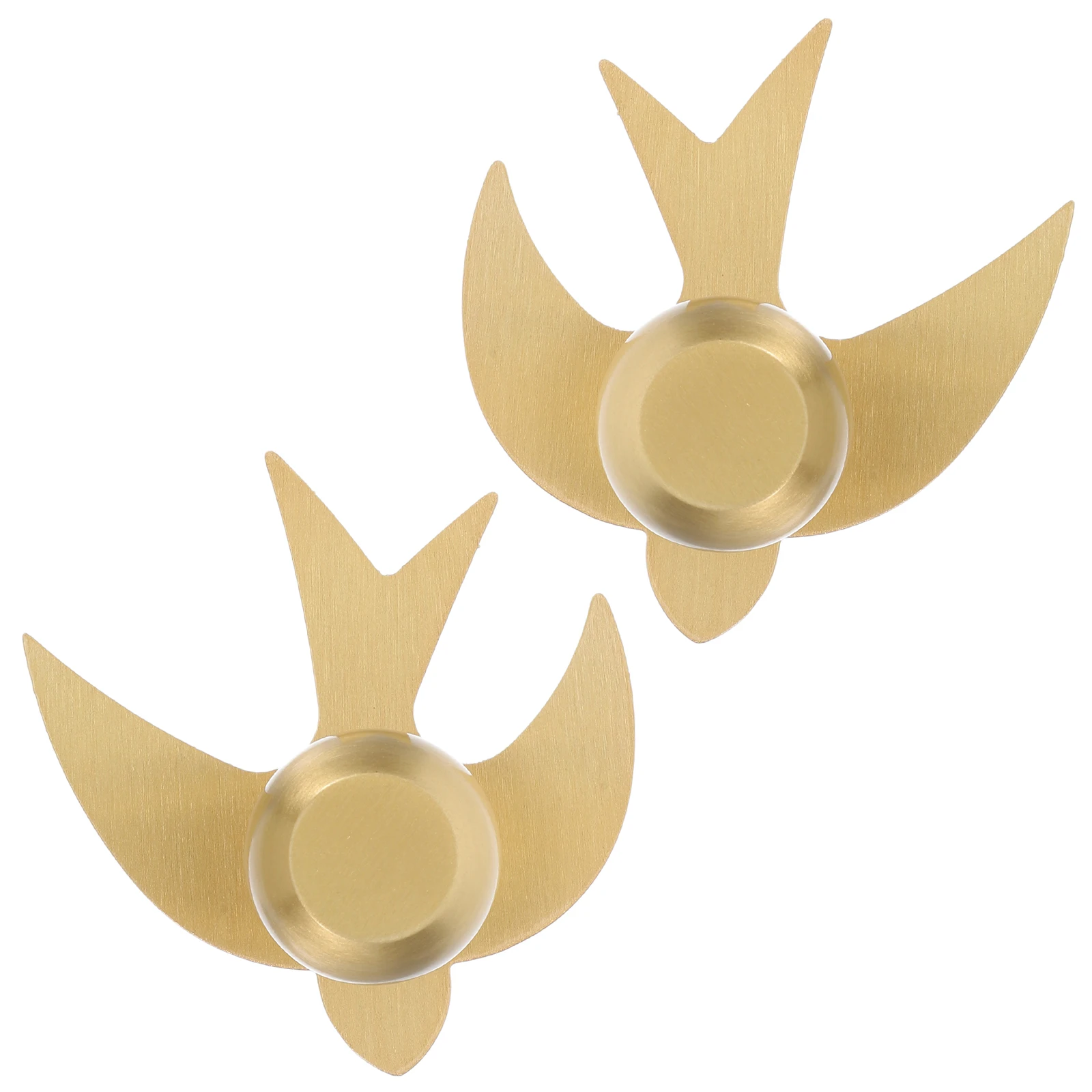 

2Pcs Brass Cabinet Pulls Gold Swallow Bird Drawer Handles for Wardrobe Kitchen Bathroom Dresser Cupboard Decorative