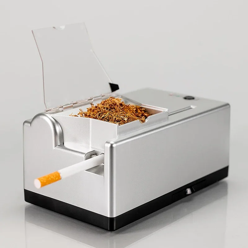 Full Size Collection Cigarette Rolling Machine Electric Tobacco Filling Maker with Cigarette Tray 5.5mm 6.5mm 8mm Caliber