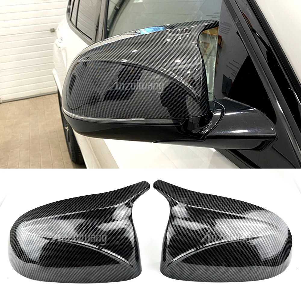 

2Pcs Replacement Car Rearview Mirror Cover For BMW X3 G01 X4 G02 X5 G05 X6 G06 X7 G07 2018-2022 Carbon Fiber Look