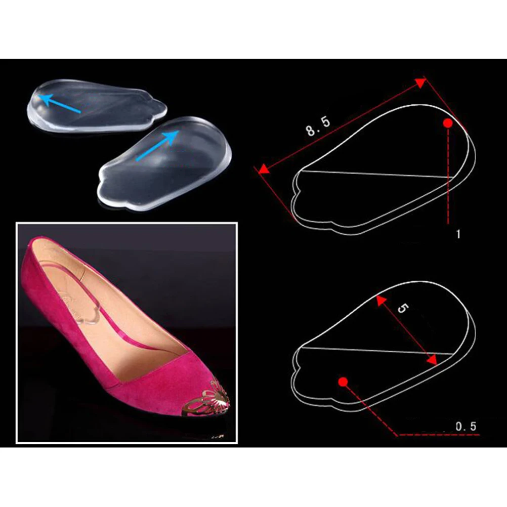 

Orthotic Insoles For Arch Support Silicone Heel Pads Shape Legs Correction Comfort Foot Care