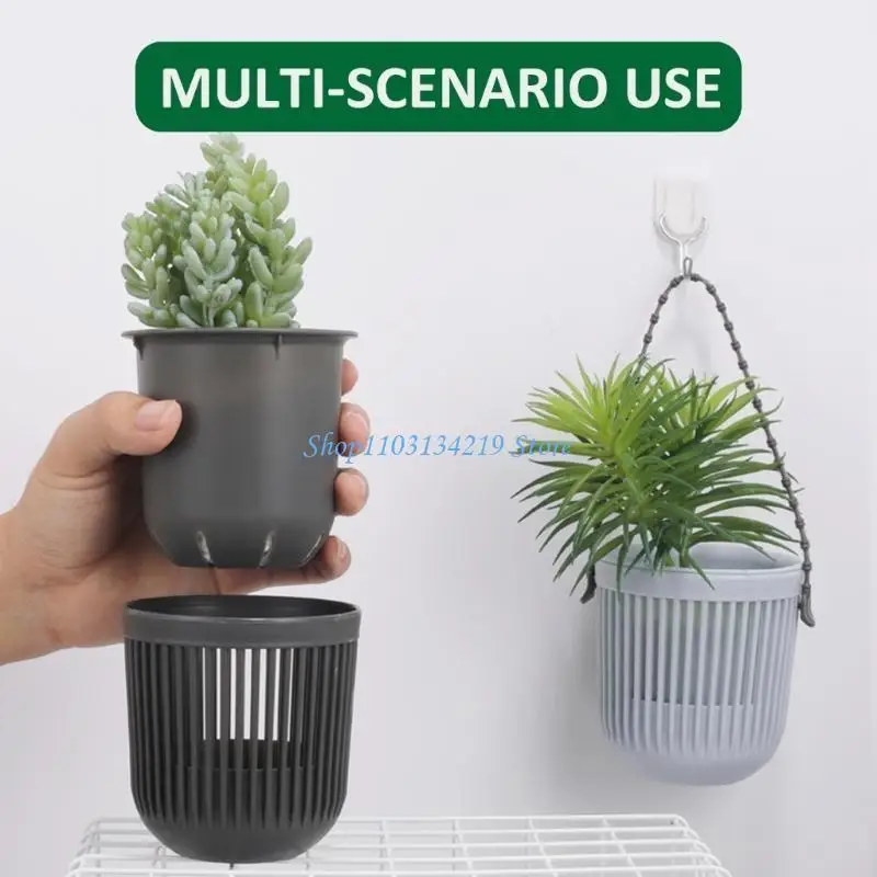 

N5KC Hangings Planter Wall Mounted Flower Pots Plastic Plant Hanger Hangings Basket