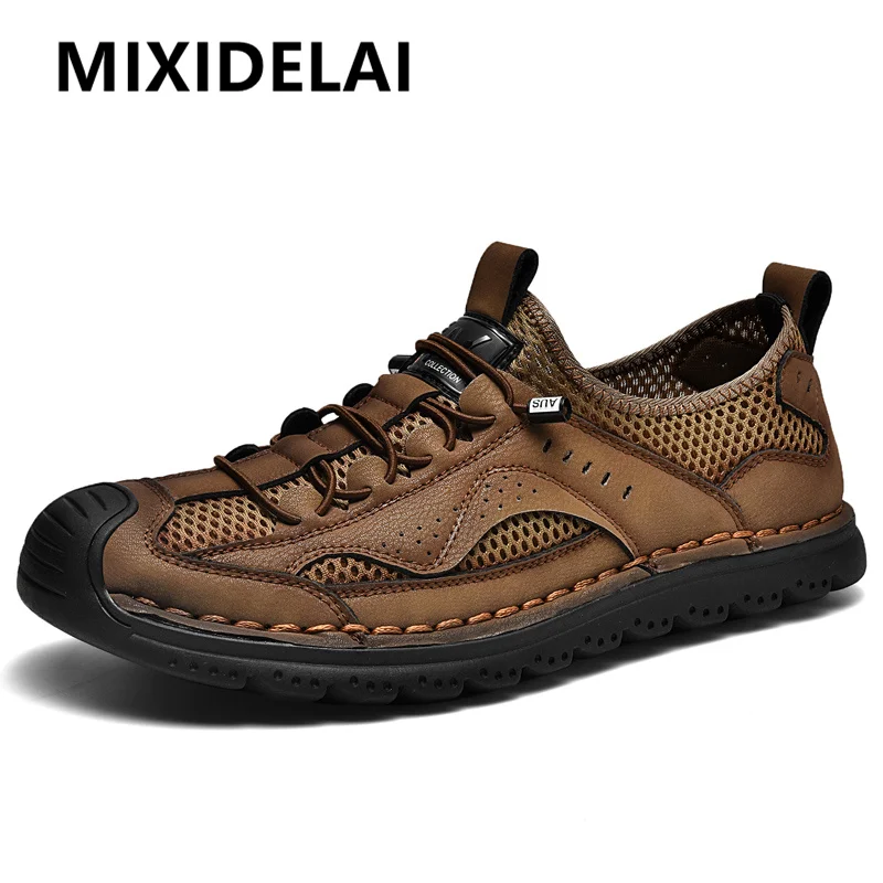 Zapatos informales de verano para hombre, zapatillas transpirables a la moda, suela gruesa, náuticos, planos, suaves, antideslizantes, para