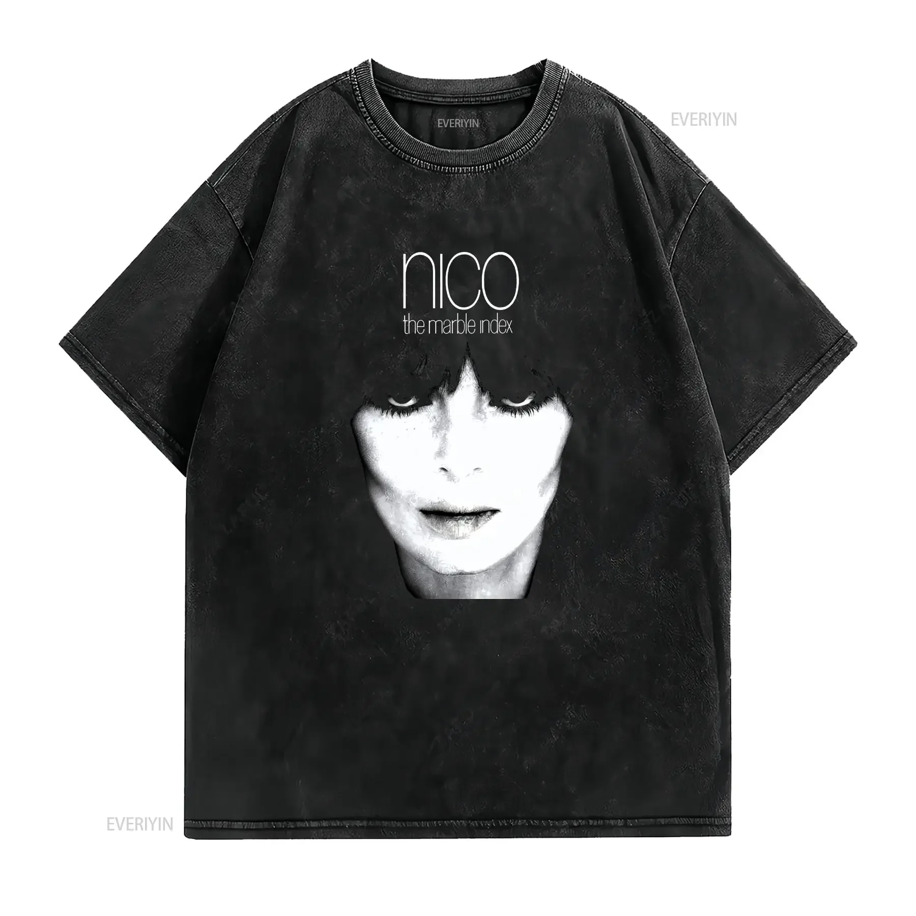 Night Channels Nico Marble Index T Shirt Bauhaus Krautrock Chrome The Fall Love vintage Washed Unisex Top For Everyday Wear