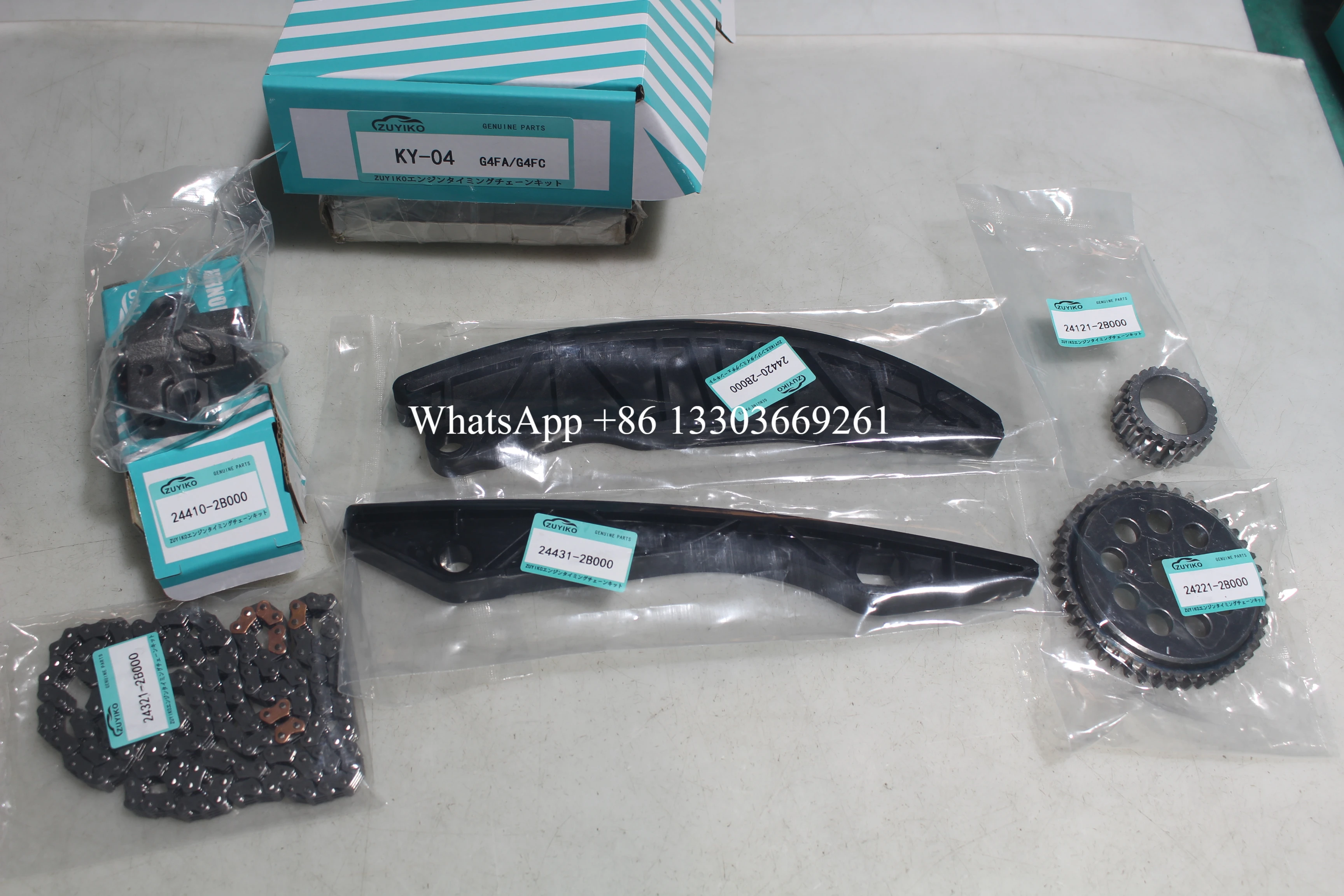 

Комплект цепи ГРМ G4FA для двигателя HYUNDAI g4fa, комплект цепи ГРМ 24321-2B000 KY-04