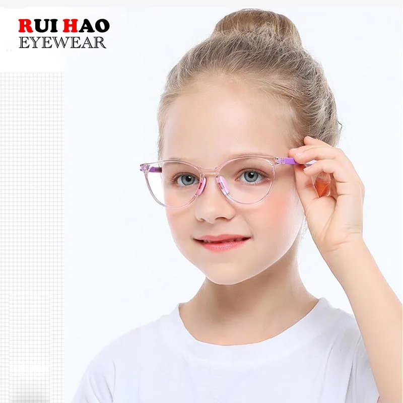 Cat Eye Kids Glasses Frame TR90 Myopia Prescription Eyewear Amblyopia Child Spectacle Boy Girl Student Eyeglasses Frame 2236