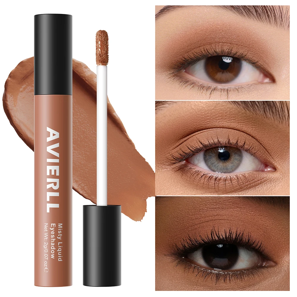 Matte Liquid Eyeshadow Waterproof Long Lasting Smudge Proof Multiple Colors Single Eyeshadow Liquid Highly Pigmented Smooth