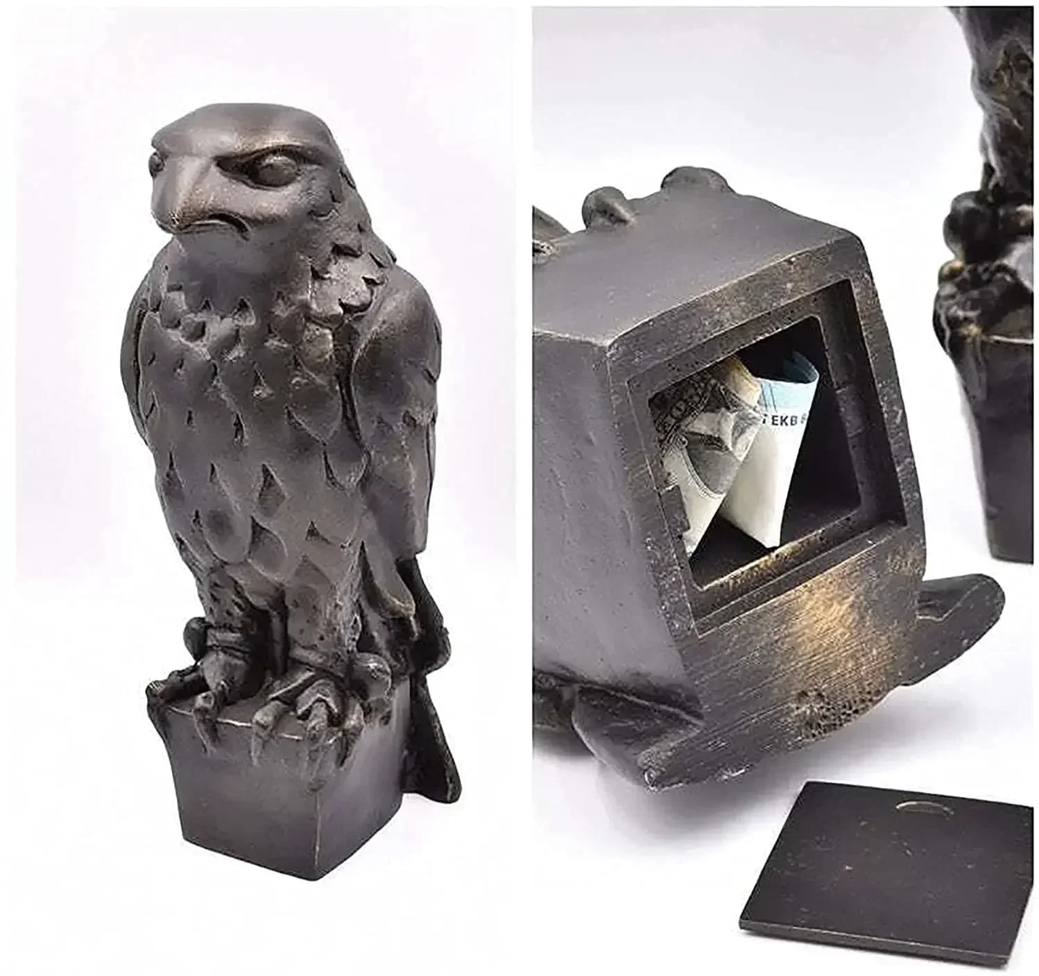 Maltese Falcon Statue Prop with Secret Compartment,1941 The Maltese Falcon Movie Prop Replica,Handmade Resin Sculpture