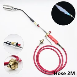 Liquefied Gas Welding Torch Kit With Hose Welding Gun Welding Equipment For Soldering Propane Cooking Brazing Heating Light