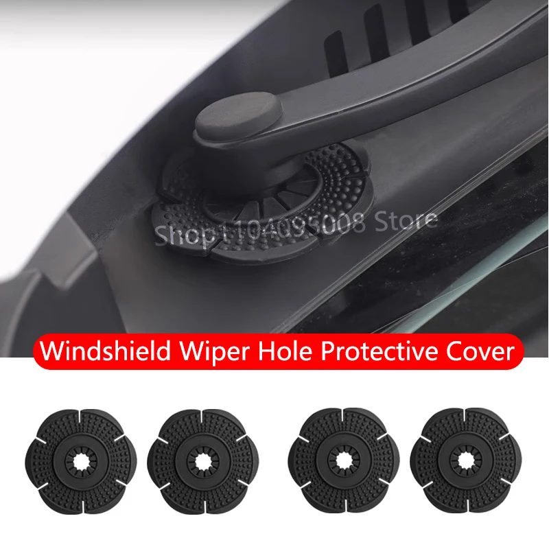 

2PCS Windshield Wiper Hole Protective Cover For Xpeng XiaoPeng G9 P7 2024 2025 Wiper Dustproof Protection
