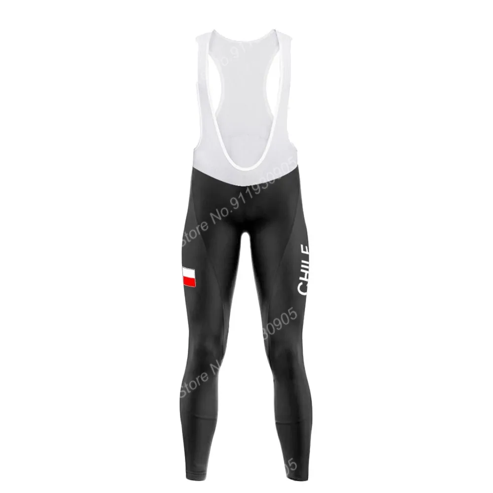 2022 Chile National Team Cycling Jersey Set Men Summer Long Sleeve Clothing Suit MTB Bike Road Pants Bib Maillot Ropa Ciclismo