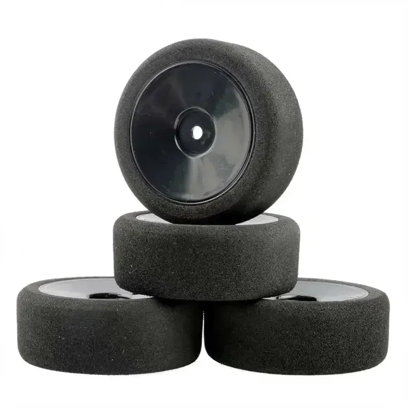 Untuk Mobil RC HSP HPI 1/10 On-road, Aksesoris Mobil Balap RC Hex 12mm, Set 4Pcs Velg Ban Busa Balap