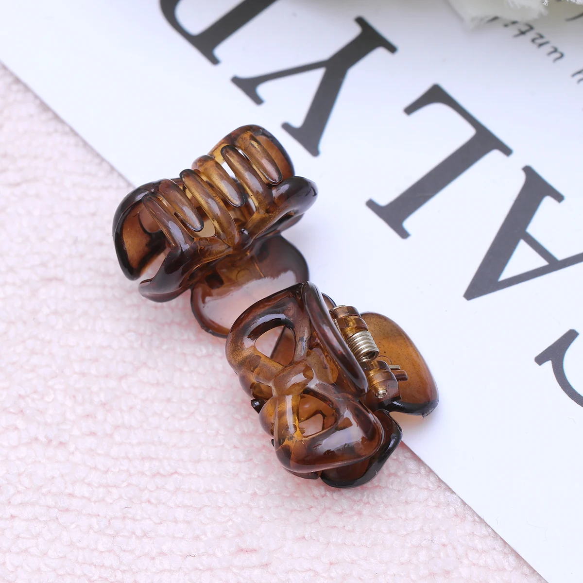 

12pcs Dish Hair Claw Bowknot Hair Hair Clips Hair Claws Hair Accessaries for Women Girls Ladies (Coffee)