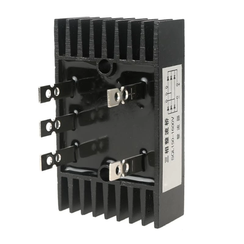 652F MDQ 5-terminal Black Three Phase  Diode Bridge Rectifier 150A High Power 1000-1600V Bridge Rectifier Module Board