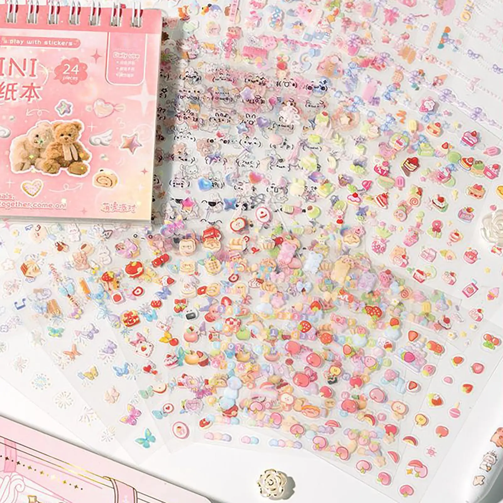 Scrapbook Stickers Decorative Water Bottle Decals Cartoon Adhesive Graphics For Crafting Projects Decorative Hand Account Decals