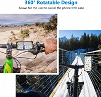 Support de téléphone portable universel en silicone pour vélo et moto, fixation sur guidon pour téléphones de 4 à 6,5 pouces 3
