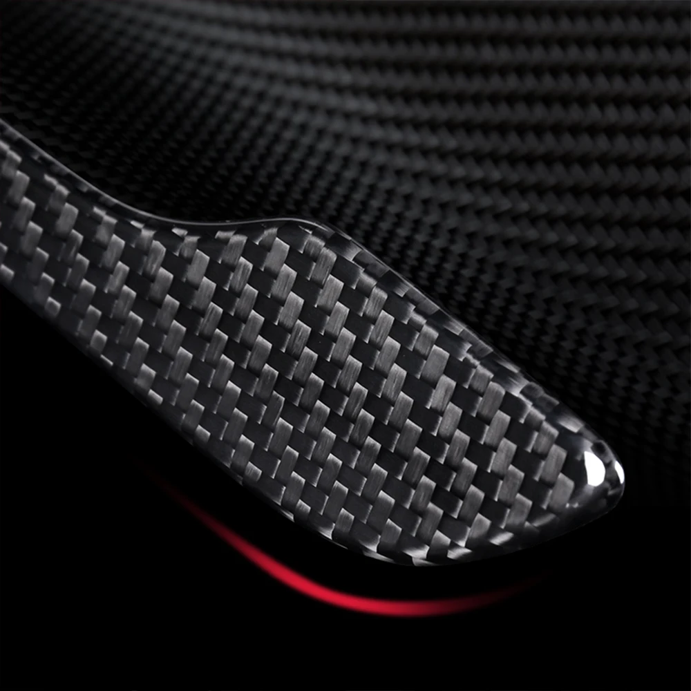 4PCS Real Carbon Fiber Door Handle Cover Decal Sticker Wrap Protector Shell for Tesla Model 3 Model Y 2024 2023 2022 2021 2020