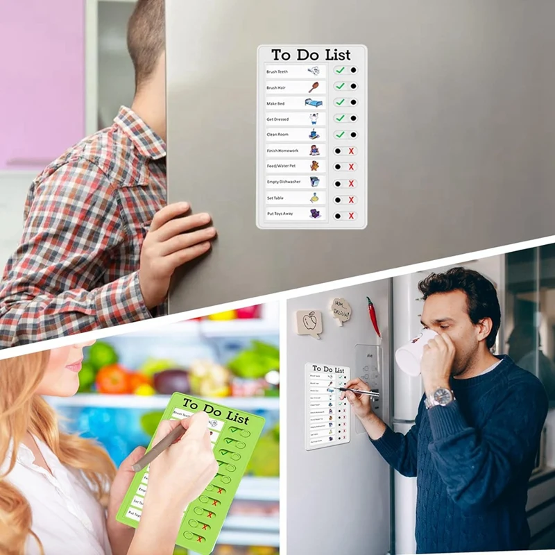 Chore Chart Set For Kids Daily List Board Message Board With Slider For Classroom,Home Travel