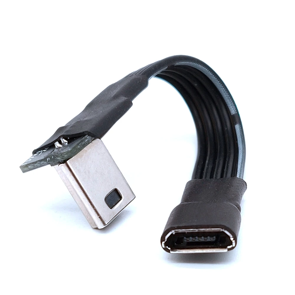 Mini-USB-Stecker auf Micro-USB-Buchse, Kopf, Datenladekabel, Adapter, Konverter, Ladegerät, Datenkabel, 50 cm, 100 cm
