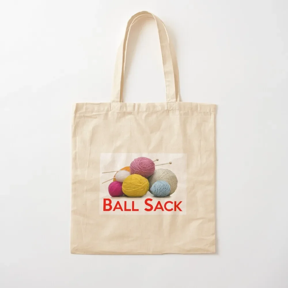 

Knitting Gifts for Knitters - My Ball Sack Funny Yarn Tote Bag Shopper tote canvas