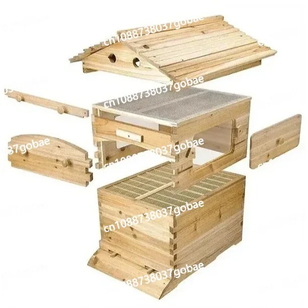 الشمع المسلوق لخلية النحل مجموعة العسل الأوتوماتيكية صندوق النحل ذو التدفق التلقائي ، أداة تربية النحل بإطار عش العسل المتدفق الذاتي