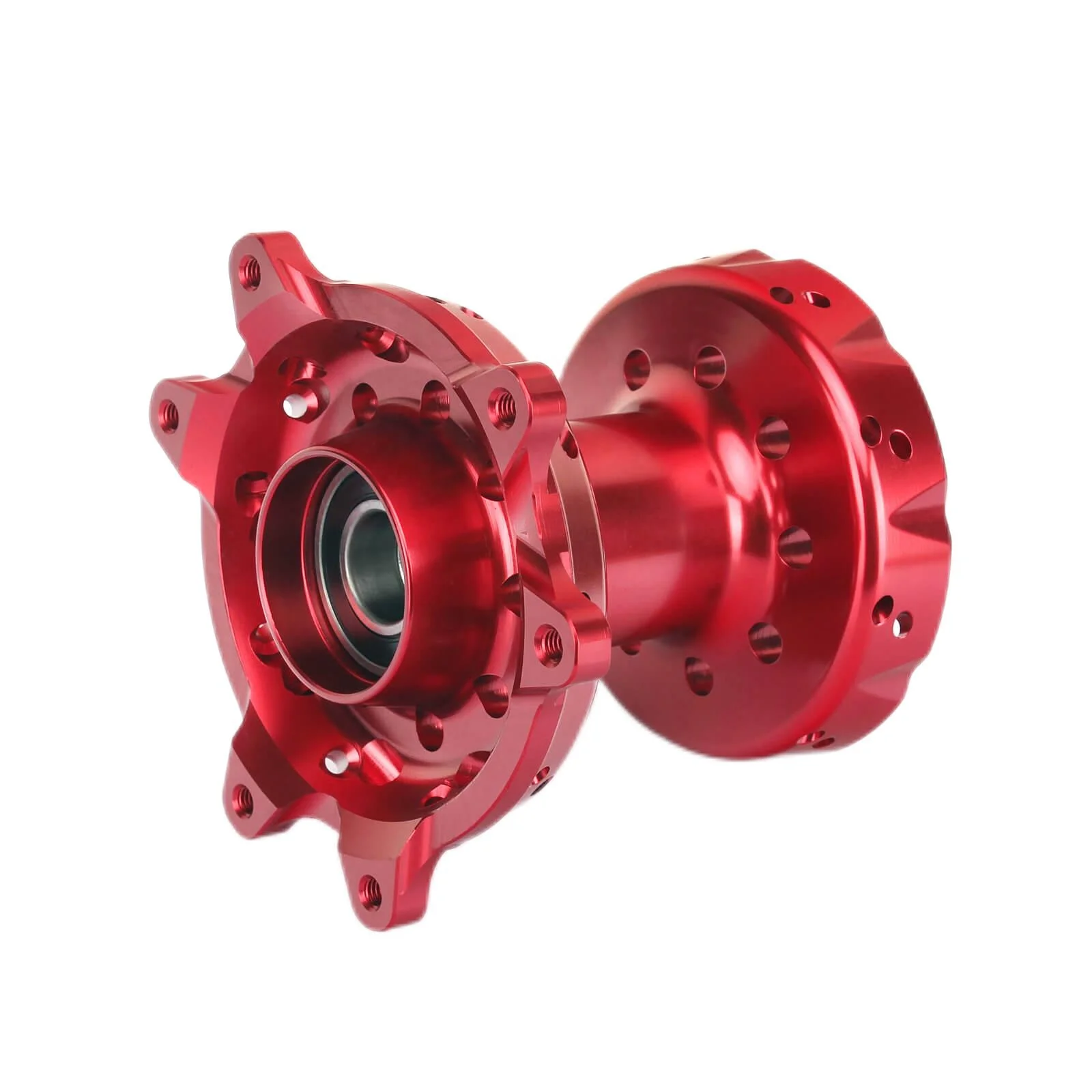 Red Front Rear Wheel Hub For CR 125 250 CRF250R CRF450R CRF450X CRF250X 2004-17 Motorcycle CNC billet alloy hubs