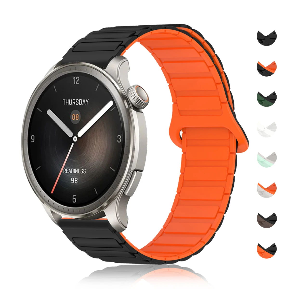 Amazfit BALANCE 2/GTR 4 3 Pro/GTR 47mm、Bip 6/GTS 4 2 Mini/GTS 4 3 2対応 シリコン製交換用バンド/ストラップ 20mm/22mm アクセサリー