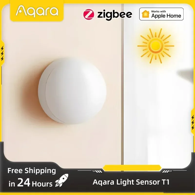 

Датчик освещенности Aqara T1 Zigbee 3,0, детектор яркости со шлюзом, индукционная смена света для умного дома, совместимая с Homekit