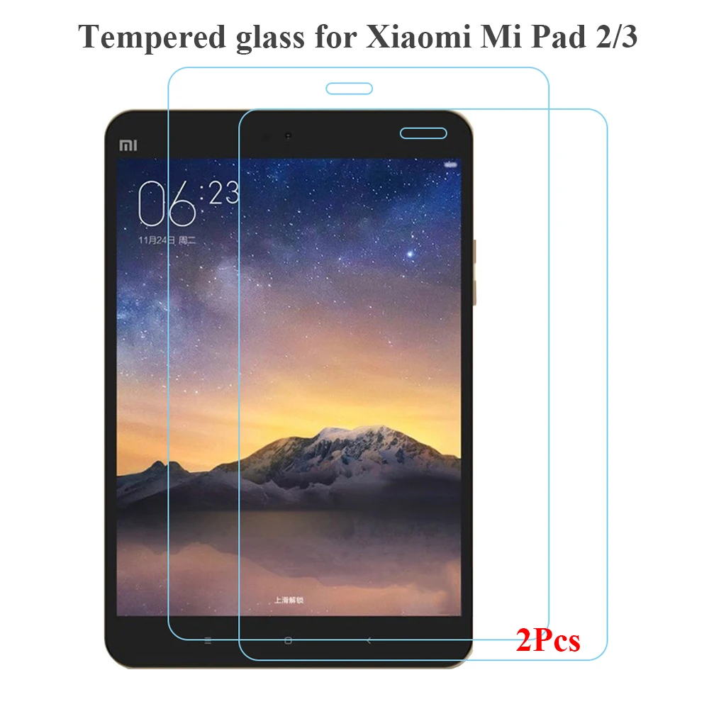 

2PCs Screen Protectors for Xiaomi Mi Pad 4 MiPad 4 HD 0.3MM ClearTempered Glass for MiPad 1 2 3 Protective Film