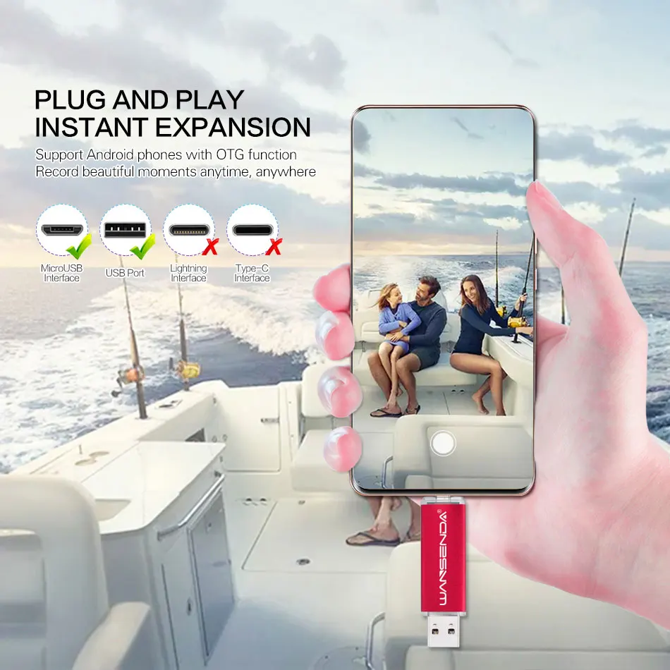 Pen drive 2.0 gb 256gb 64gb 32gb 16gb pendrive usb pen drive 2-em-1 usb 128 & micro usb otg drive