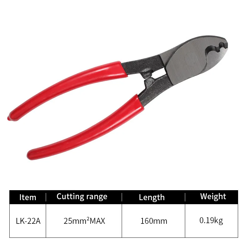 Insulated Cable Cutter Wire Stripper Electrician Shears Pliers Scissors Cutting Tools Manual 6 Inch Stranding Pliers