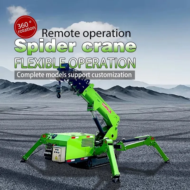 Flexible Spider Crane 4 Ton Crawler Type Crane Portable Lifting Equipment for Narrow Access Construction Projects