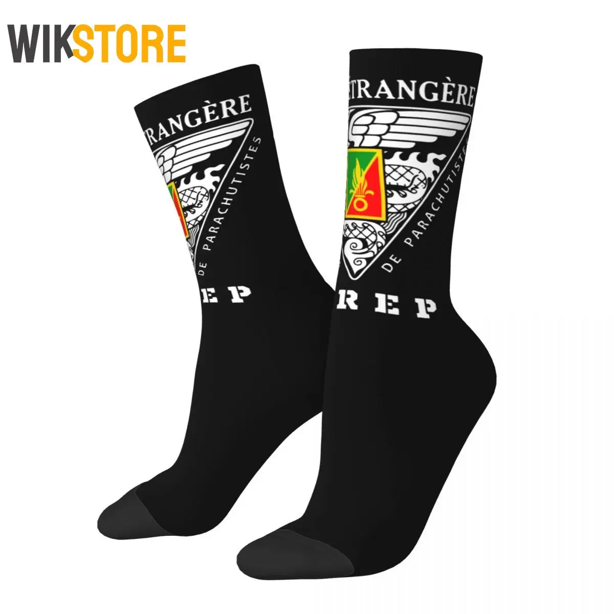 Happy Funny Male Men Socks Fashion France Apedes Legio Patria Nostra Sock French Foreign Legion Women Stockings Breathable Sock