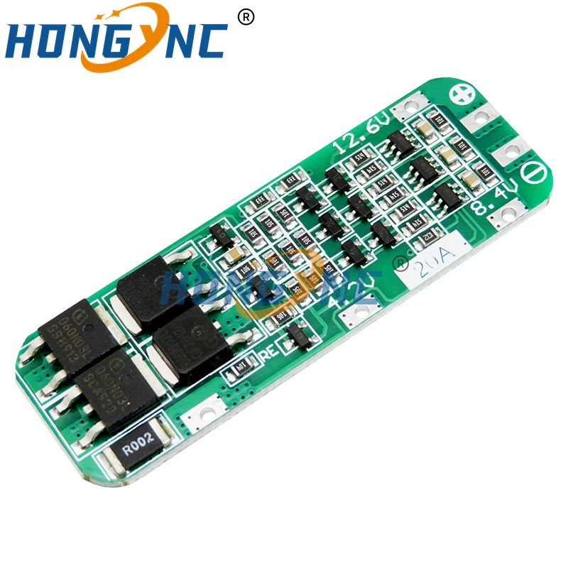 3S 20A Li-ion Lithium Battery 18650 Charger PCB BMS Protection Board For Drill Motor 12.6V Lipo Cell Module 64x20x3.4mm